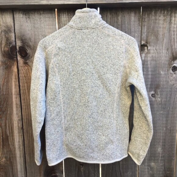 Patagonia better sweater 1/4 zip grey fleece jacket 25618 womens size medium - Picture 6 of 6